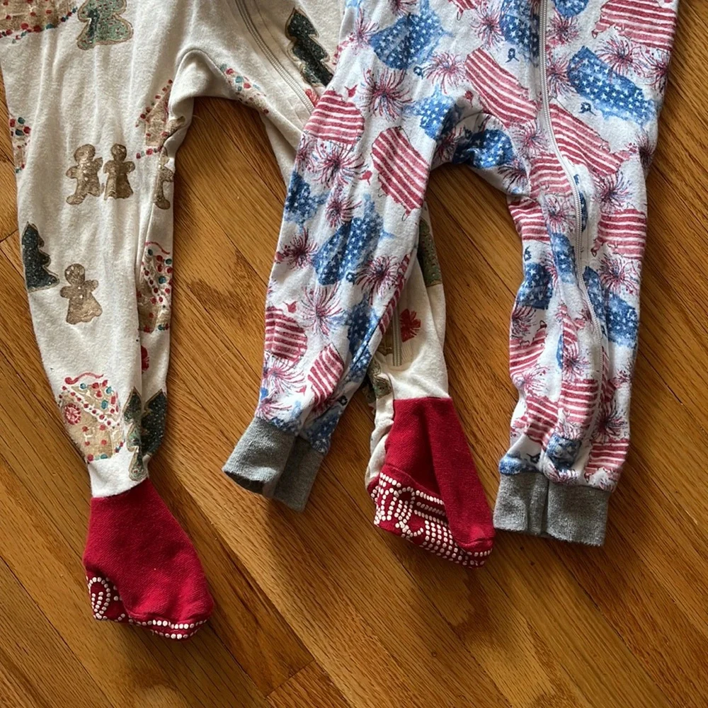 Lot of bundle two Burt’s Bees Baby pajamas pjs